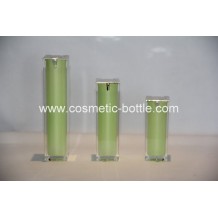 airless pump bottle in green color(FA-03-B30)